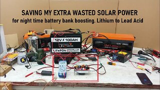 Charge a 12 to 72 volt battery with one 12 volt battery using waste energy PARTS BELOW