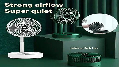 Ultimate Desk Companion : Xiaomi Adjustable Folding Fan - USB Rechargeable