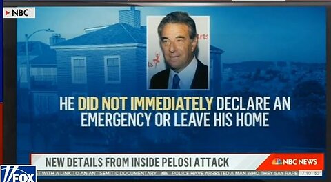 DELETED NBC VIDEO on Paul Pelosi. NBC aired it, and then DELETED IT