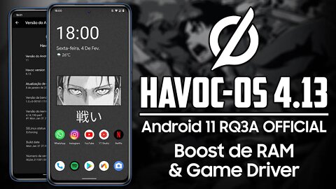 Havoc-OS ROM v4.13 | Android 11 | Game Driver no Modo de Jogo, Boost de RAM e Monet no Android 11!