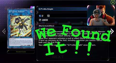 I Found It!! S:P Little Knight In YuGiOH Master Duel