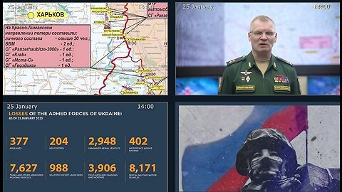 25.01.23 ⚡ Russian Defence Ministry report on the progress of the deNAZIfication of Ukraine