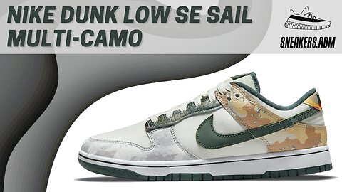 Nike Dunk Low SE Sail Multi-Camo - DH0957-100 - @SneakersADM