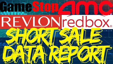 SHORT SALE DATA FROM YESTERDAY'S TRADING| $GME Stock | $REV Stock | $RDBX Stock | $AMC Stock |