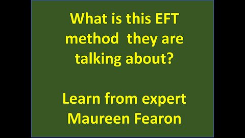 EFT Self Therapy with Maureen Fearon