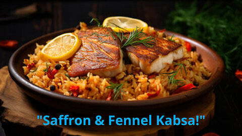 Flavors of the Arabian Coast: Saffron & Fennel Fish Kabsa Unveiled!"