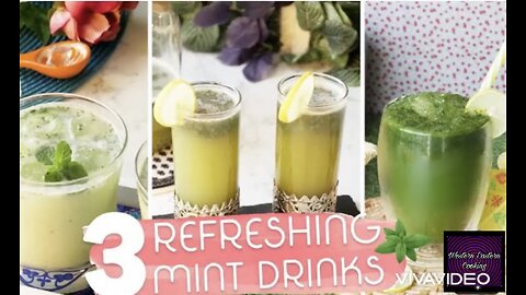 Refreshing Mint Drinks|3-Ways Summer Drinks