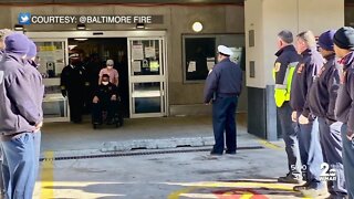 Baltimore firefighter released from hospital days after being placed on life support