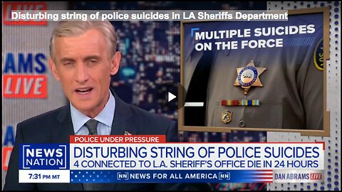 Disturbing string of police suicides in LA Sheriffs Department