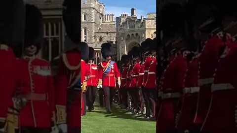 Prince William, Inspecting the Regiment for the Upcoming Trooping of the Color!