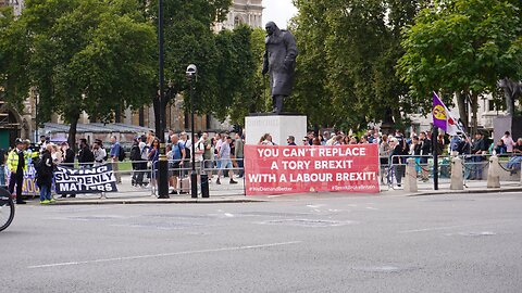 United Not Divided Rally London 4th September 2024 - Part 1: Remainers and an accident