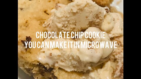 Chocolate Chip Cookie.You Can Make In Microwave