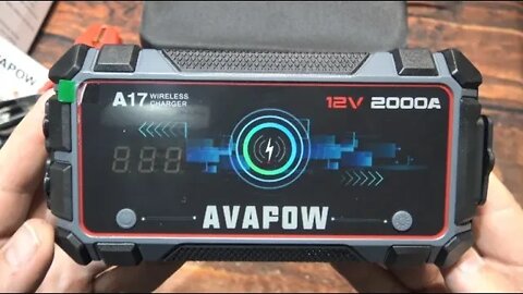 AVAPOW 2000A Jump Starter & Wireless Charger Kit!