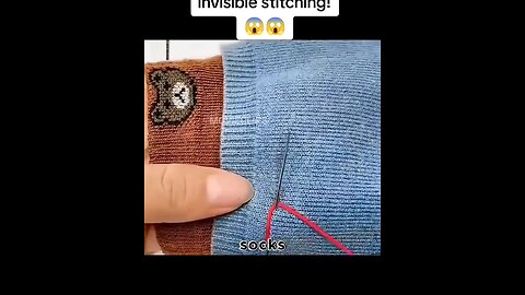 invisible striching trick 🔥🔥🔥 #viral #rumble #trendingvideo #tricks #5minutescrafts