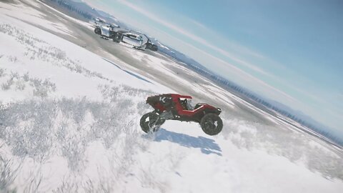 Star Citizen #MLTC Cyclone ride under Starfarer shadow - Polar baja test