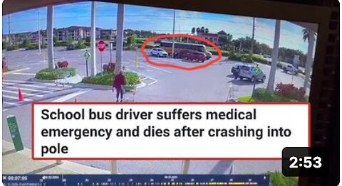 ANOTHER SCHOOL BUS DRIVER CRASHES AFTER MEDICAL EMERGENCY!