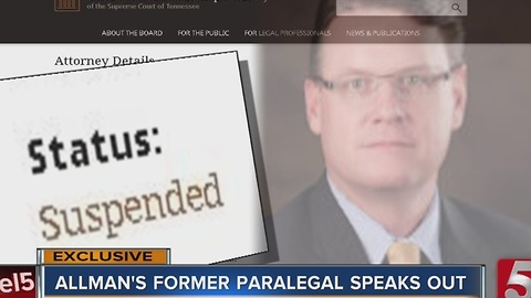 Former Paralegal For Andy Allman Speaks Out After His Arrest, TBI Investigation