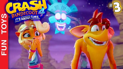 Crash Bandicoot 4: It's About Time #03 - Enfrentamos o nosso PRIMEIRO BOSS de mundo e nova ilha!