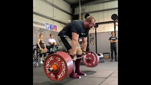 Adam Bishop 425,5kg deadlift. 500kg+ in mind right now!!! #Shorts