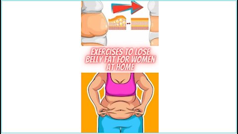 exercises to lose belly fat for women at home #Workouts #shorts