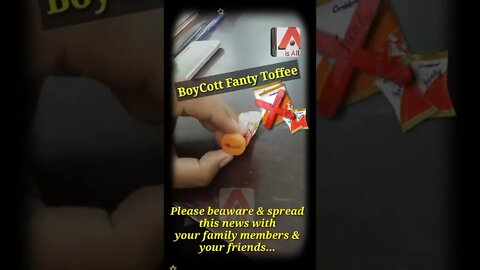 Boycott Fanty Toffee