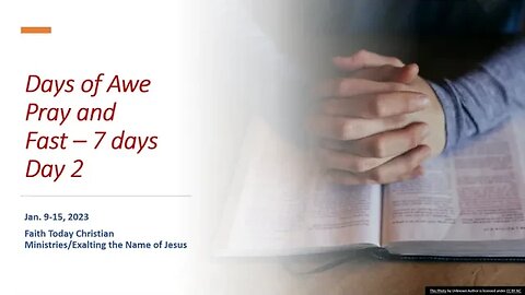 Days of Awe -The Importance of God's Words