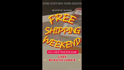 Free Shipping Weekend 💁🏻‍♀️Aesthetic Maison - Code: Beautiejunkie