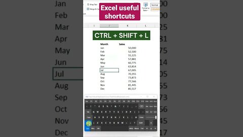 Excel useful shortcuts #excel #تعليم #microsoft #اكسل #microsoftexcel #office #data #datascience