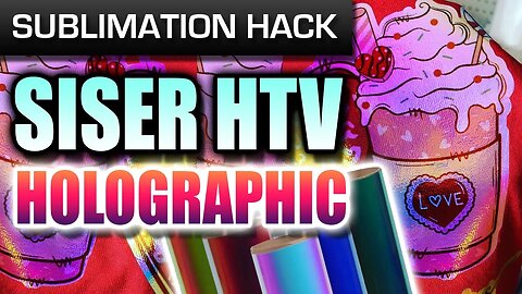 Sublimation on Holographic HTV vinyl - Sublimation Hack