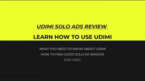 HOW TO MAKE MONEY ONLINE USING UDIMI SOLO ADS