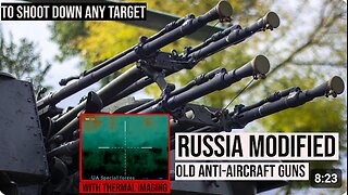 ⚔🇷🇺 Genius Idea! Russia Modified old anti-aircraft guns with Thermal Imaging to Shoot Down all targets