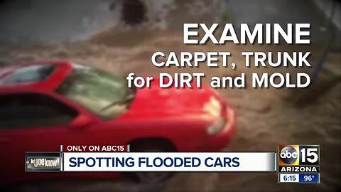 Don't be scammed: tips to find out if a car was damaged in a flood