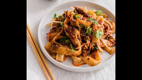 Chinese Food In America...SPICY LAMB NOODLES.in New York City.