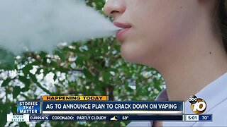 California attorney general to unveil plan to crack down on vaping