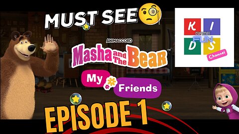 Masha & bear my friends (Doing Sports match)test best funny games for children and teenagers. #masha, #fun_game, #funnyvideo