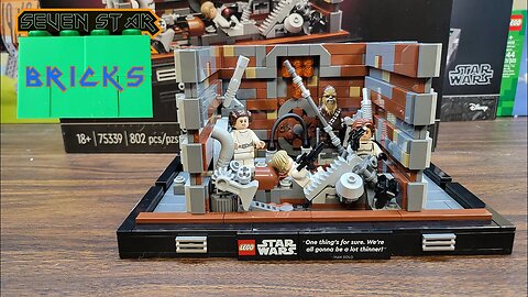 Death Star Trash Compactor Timelapse Build & Review - Lego Star Wars Diorama set - 75339