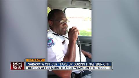 Retired Sarasota officer reflects on sign off video after it goes viral