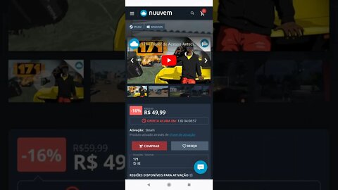 PROMOÇÃO de 171 GTA Brasileiro na Nuuvem.