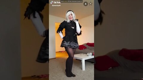 Rate the Girls: Best 2B Nier Automata Gamergirl TikTok Cosplay Challenge #3 👩‍🦳 (Anime) #shorts