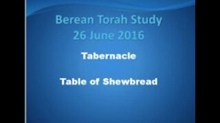 Tabernacle : Table of Shewbread