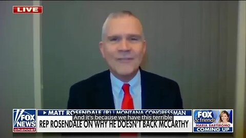 Matt Rosendale (R-MT) Denounces Kevin McCarthy