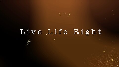 Divina Sha & LittleRain- Live Life Right (Official Lyric Video)