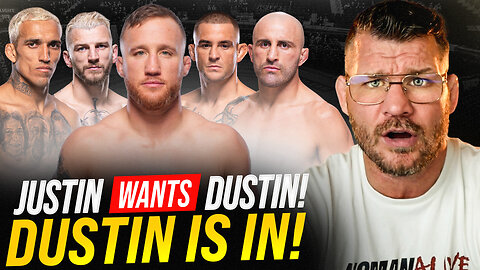 BISPING reacts: Justin Gaethje WANTS Poirier! "DUSTIN IS IN!"