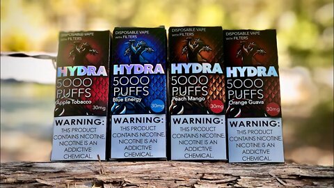 HYDRA 5000 PUFF DISPOSABLE VAPE!!! #disposable #vape #saltnic