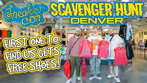 GIVING AWAY FREE SNEAKERS IN DENVER! *SNEAKERCON SCAVENGER HUNT*