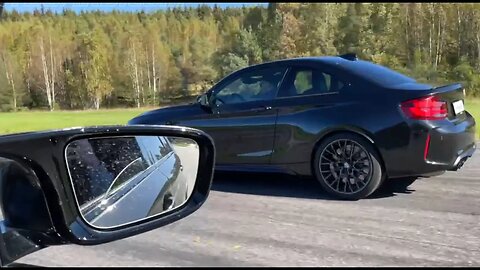 BMW M5 CS vs BMW M2 Competition with ECU and exhaust