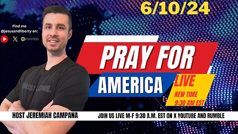 Vermont Hates Christian Beliefs & Portland Radicalizing Kids | Pray For America LIVE 6/10/24