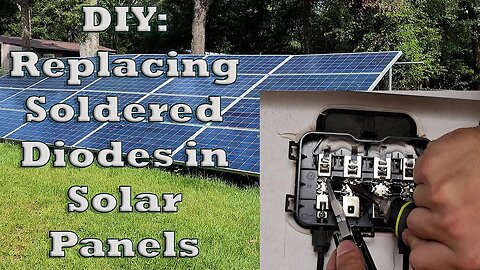 DIY: Replacing Soldered Diodes in Solar Panels