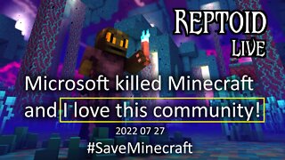 Stand strong, Minecraft Community - From Reptoid.