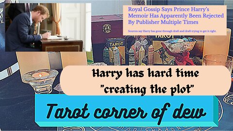 Harry's book rejected, trouble "creating the plot"?